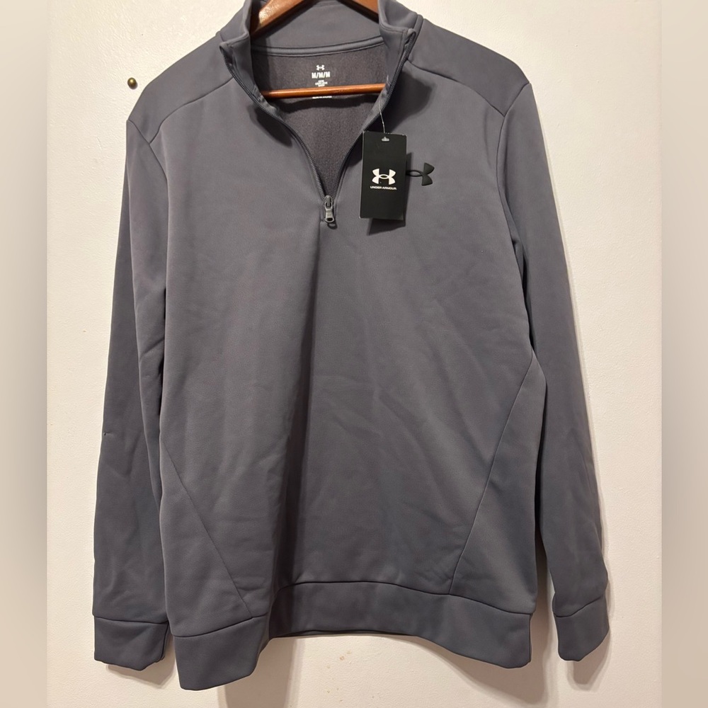 Under Armour Steel Gray Fleece 1/4 Zip medium men’s